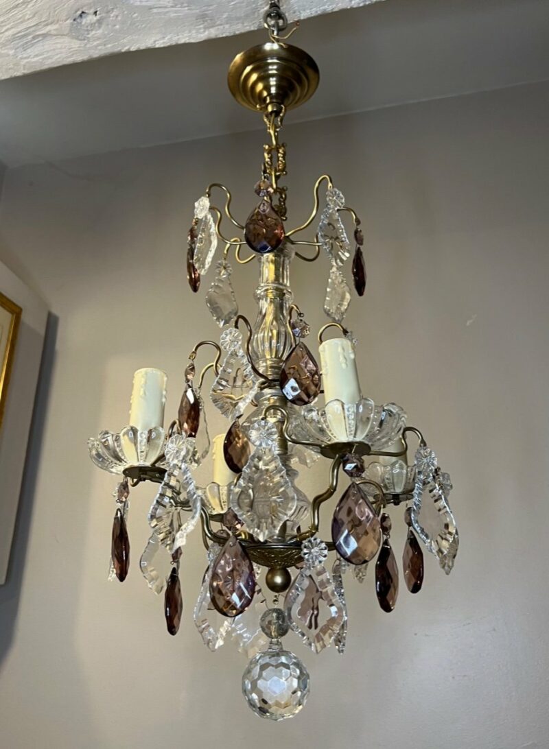 lustre pampille et cristal restauré par professionnel