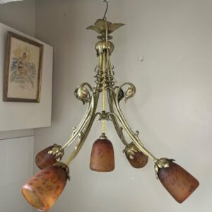 lustre art nouveau signé daume