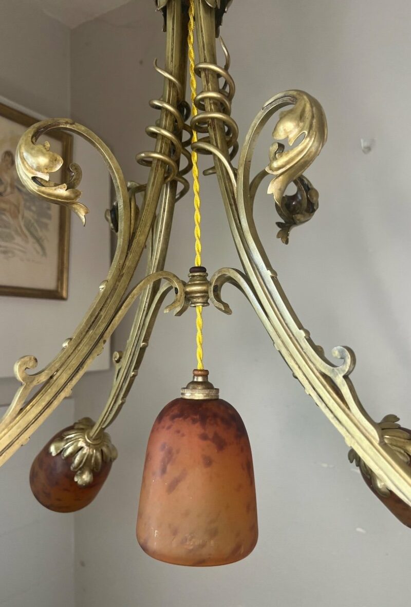 lustre daum restauré atelier beaumanoir guillac
