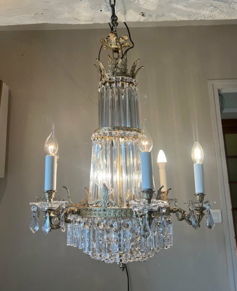 lustre cristal fin XLX siècle