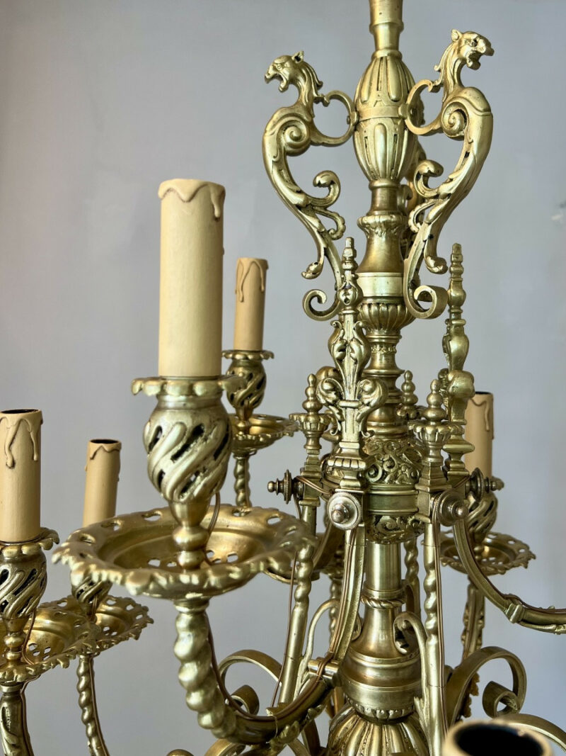 lustre ancien xlx néogothique