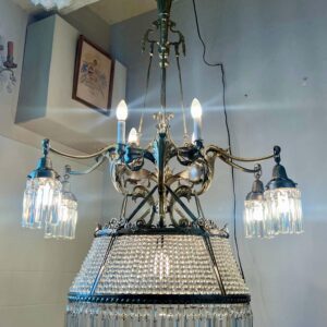 Grand lustre restaure remis en etat restauration